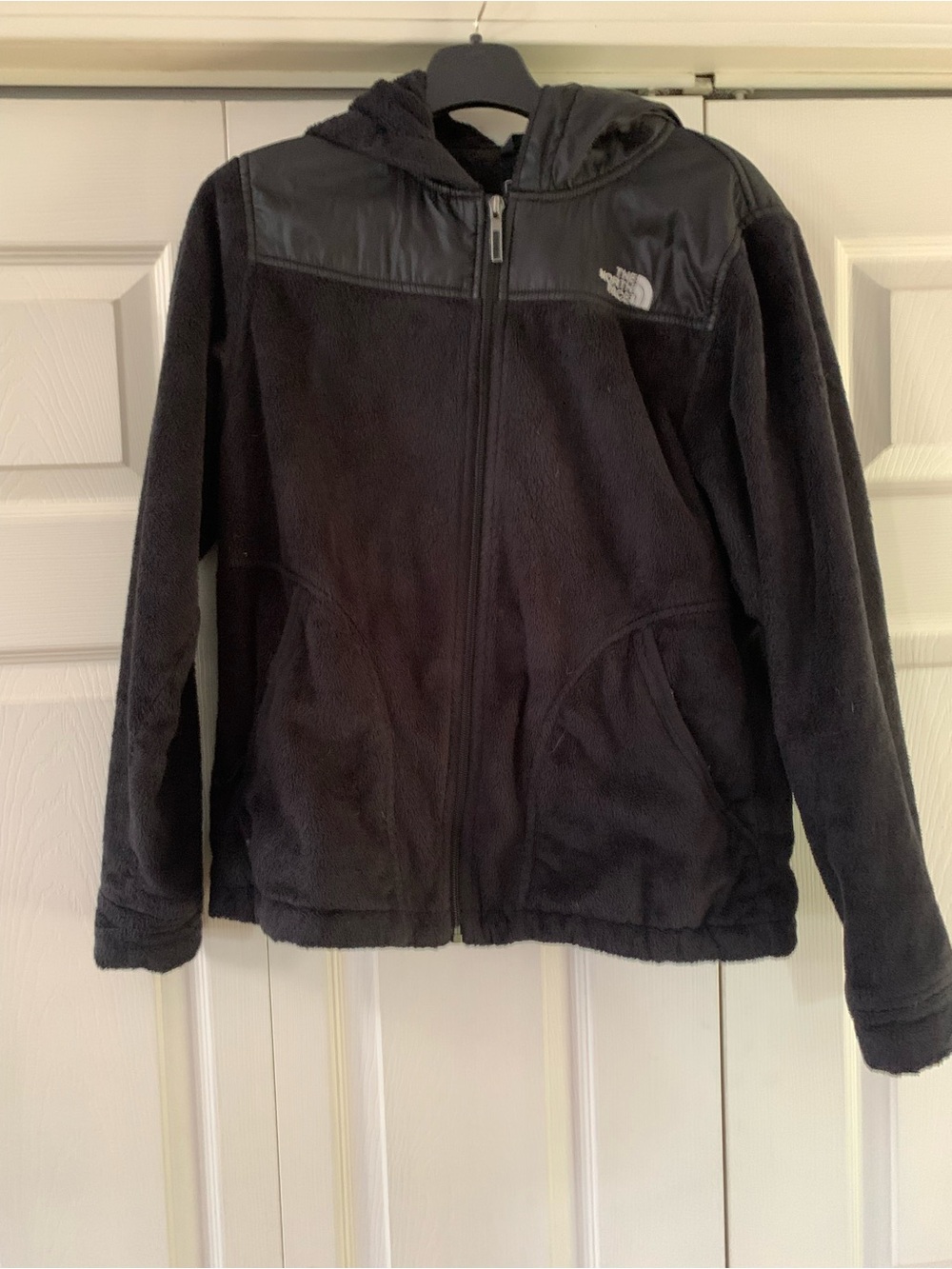 The North Face Juinior' Black Hooded Fleece Jacket